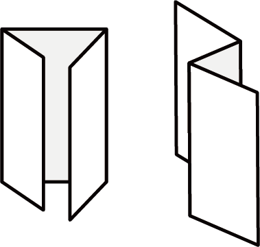 3つ折りA4パンフ